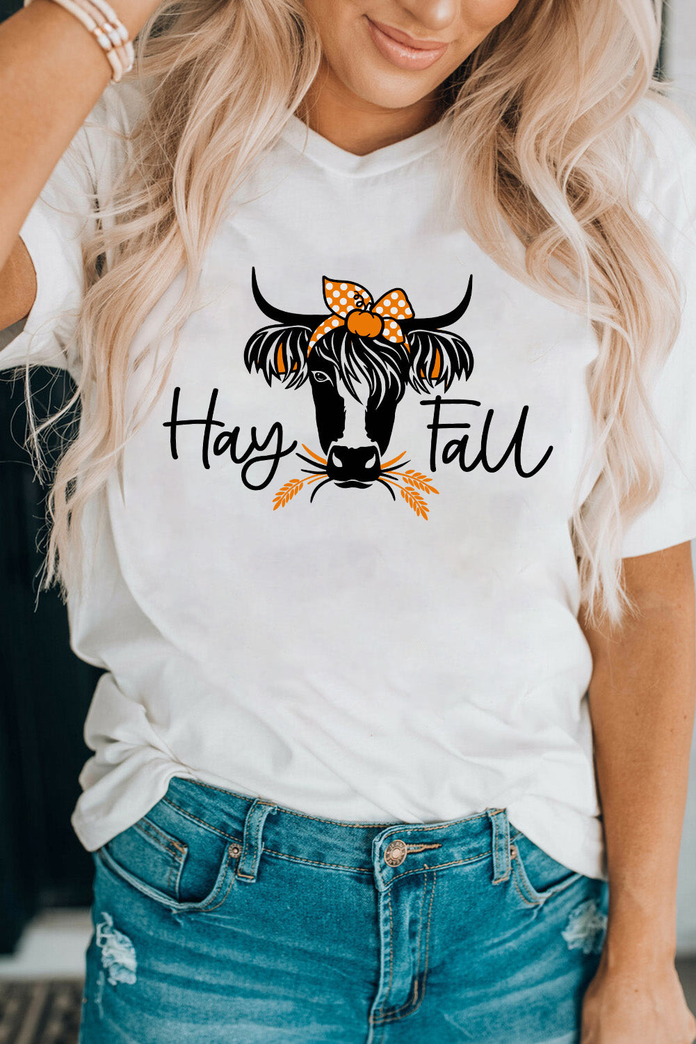 HAY FALL Bull Graphic Short Sleeve Tee