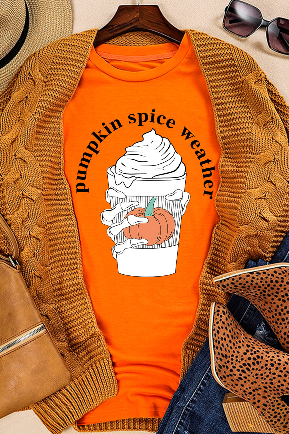 PUMPKIN SPICE WEATHER Graphic T-Shirt